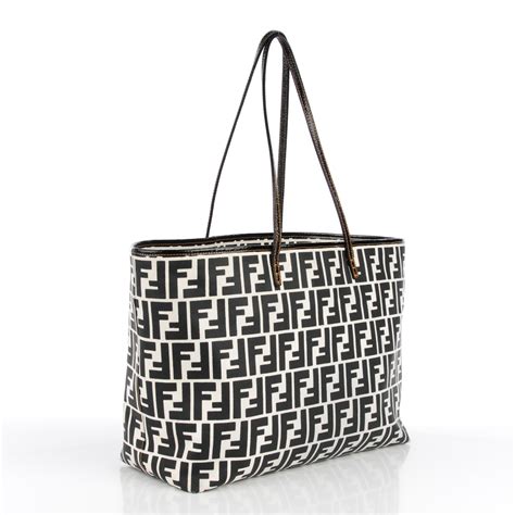 fendi zucca roll tote|fendi zucca canvas shoulder bag.